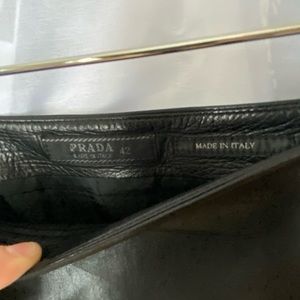 Prada soft leather  skirt